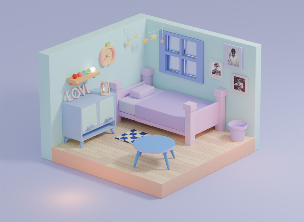 クローバーの利用者さんが作成したBlender作品